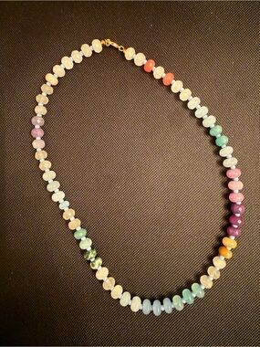 Anthro Inspired Multicolor Beaded Necklace - Women Jewelry